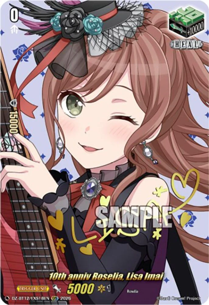 10th anniv Roselia, Lisa Imai (EXS) - DZ-BT12/EXS18EN - Extra Special Rare