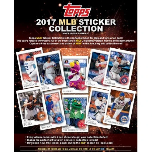 2017 Topps MLB Sticker Collection Box - Image 2