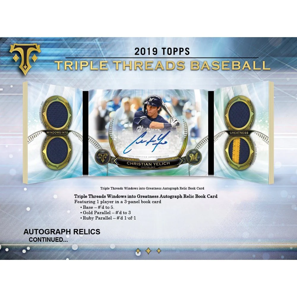 2019 Topps Triple Threads Baseball Hobby Box - Image 2