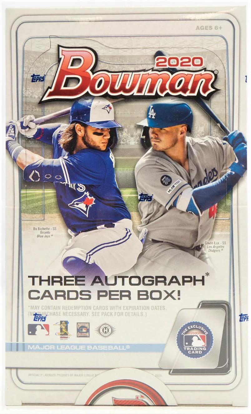2020 Topps Bowman Baseball Jumbo Box
