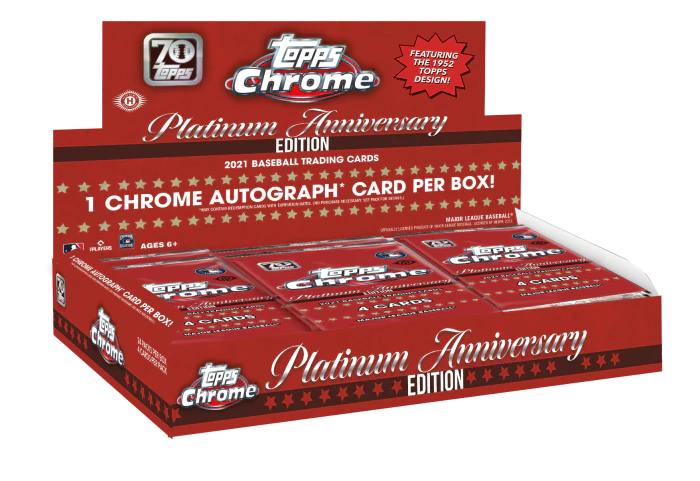 2021 Topps Chrome Platinum Anniversary Baseball Hobby Box