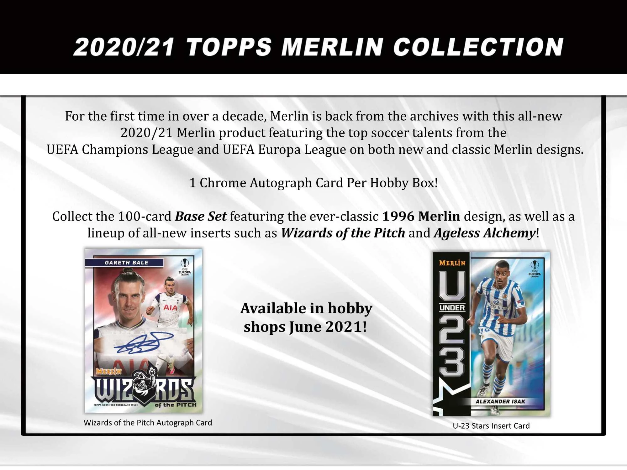 2021 Topps Chrome UEFA Champions League Soccer Merlin Collection - Image 2