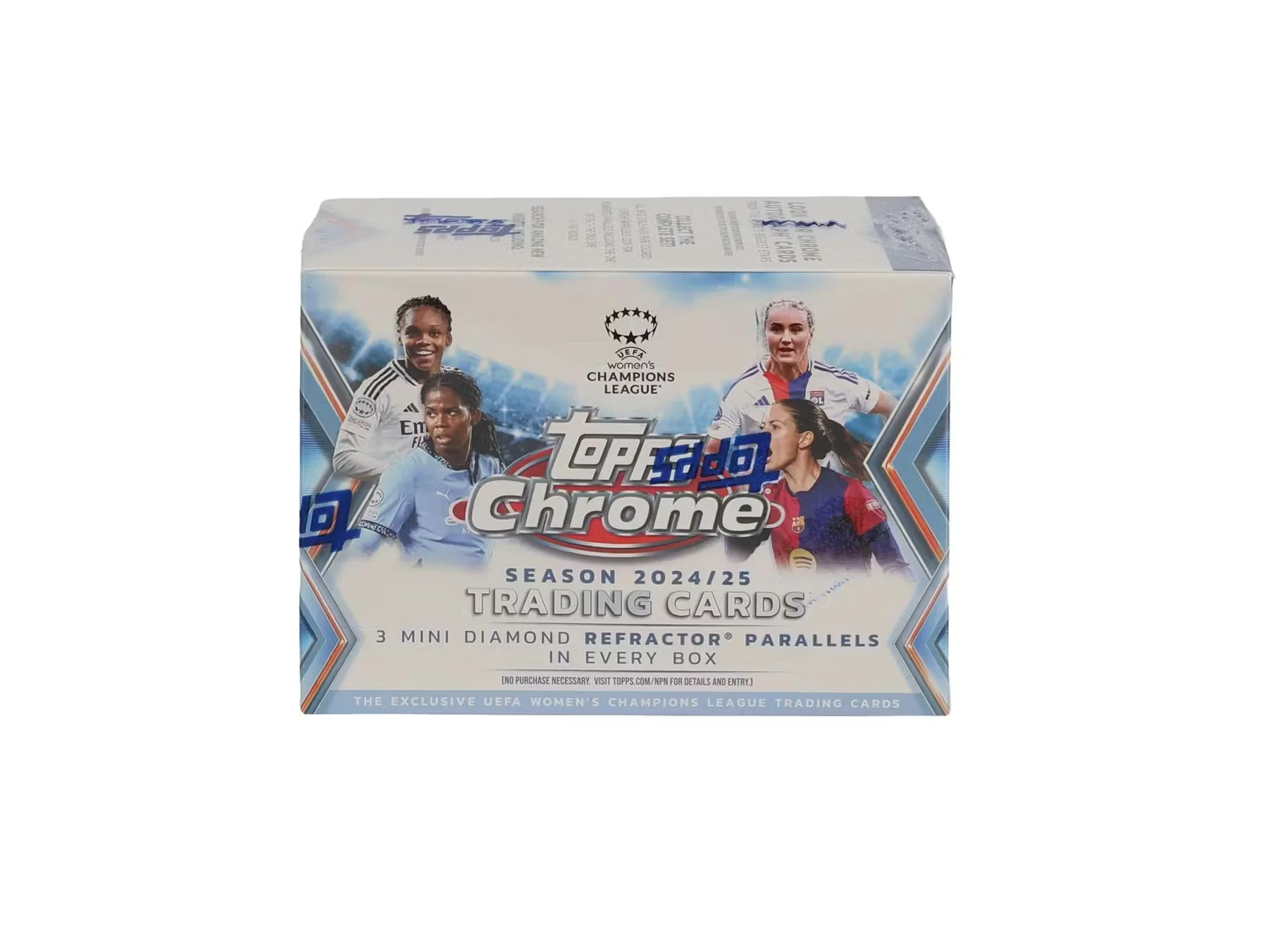 2024-25 Topps Chrome UEFA Women's Champions League Soccer Blaster Box