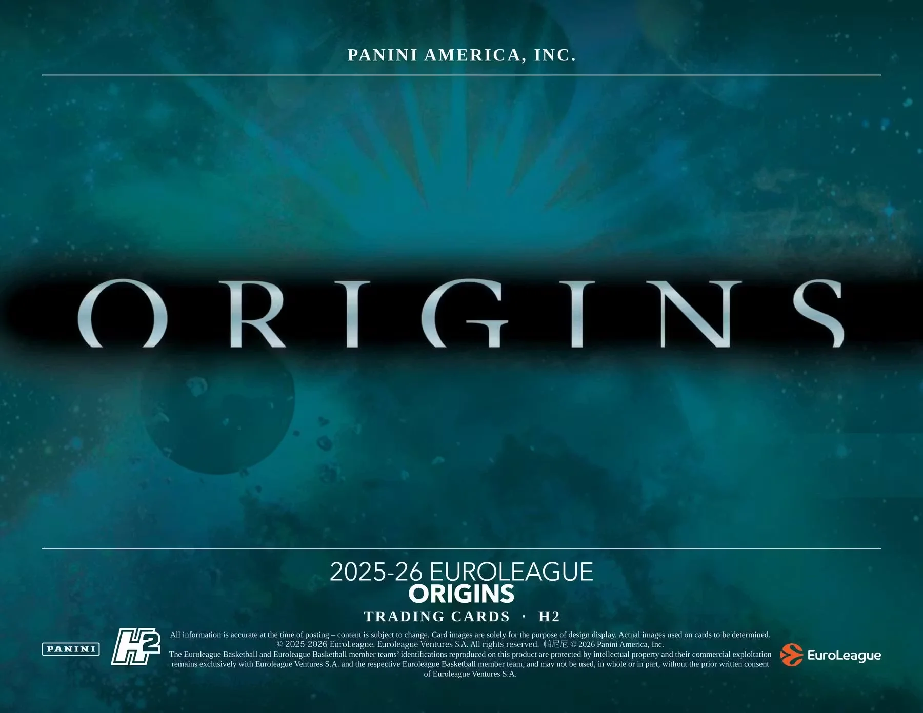 2025-26 Panini Origins EuroLeague Basketball H2 Box - Image 2