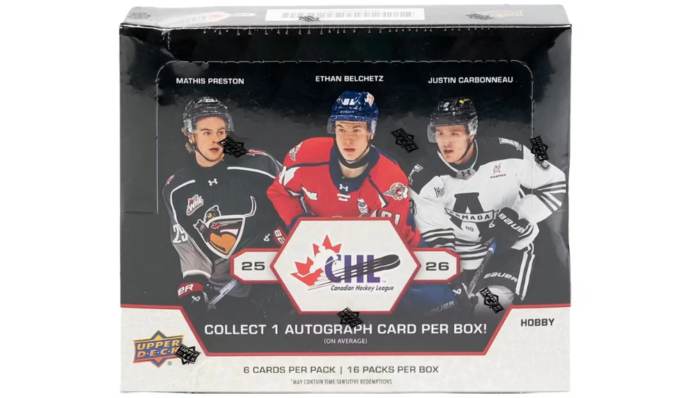2025-26 Upper Deck CHL Hockey Hobby Box - Image 2