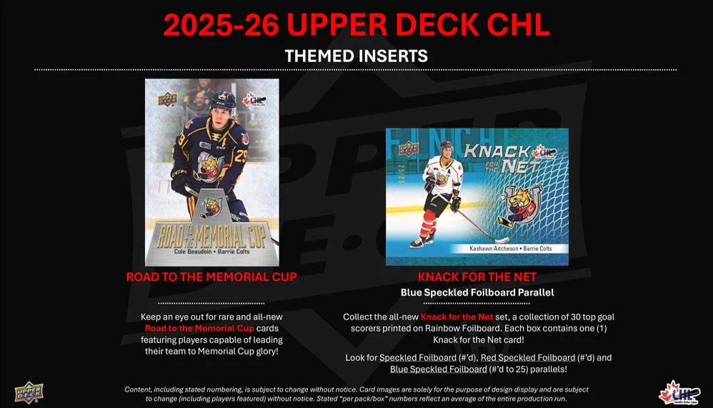 2025-26 Upper Deck CHL Hockey Hobby Box - Image 6