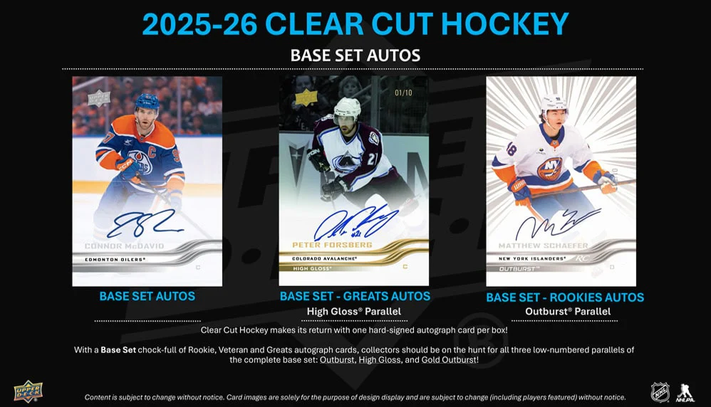 2025-26 Upper Deck Clear Cut Hockey Hobby 15 Box Case (Pre-Order) - Image 3