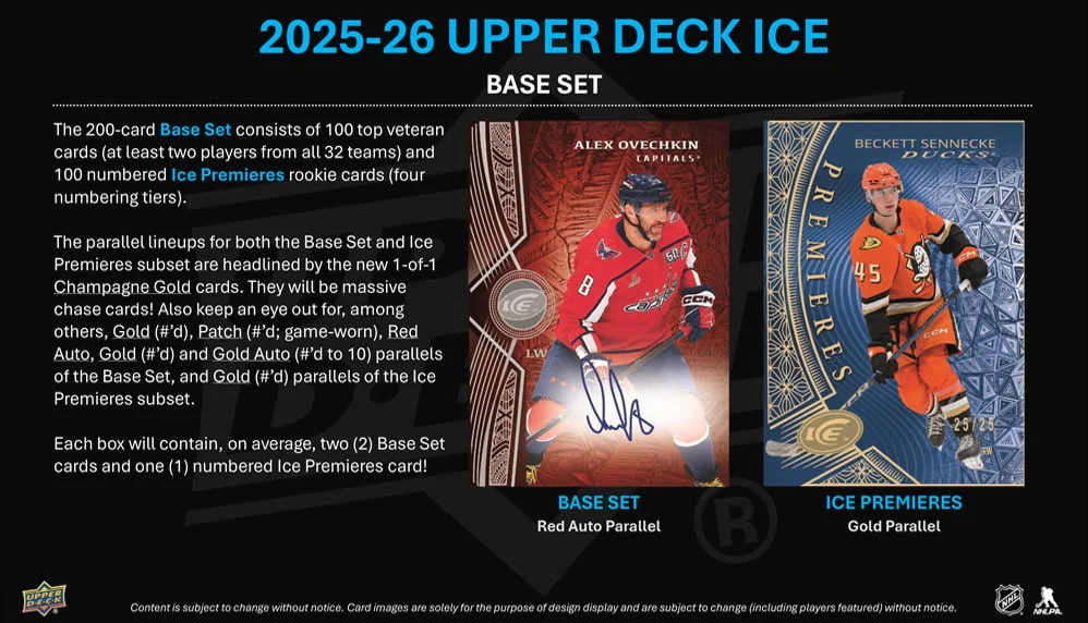 2025-26 Upper Deck Ice Hockey Hobby Box (Pre-Order) - Image 3