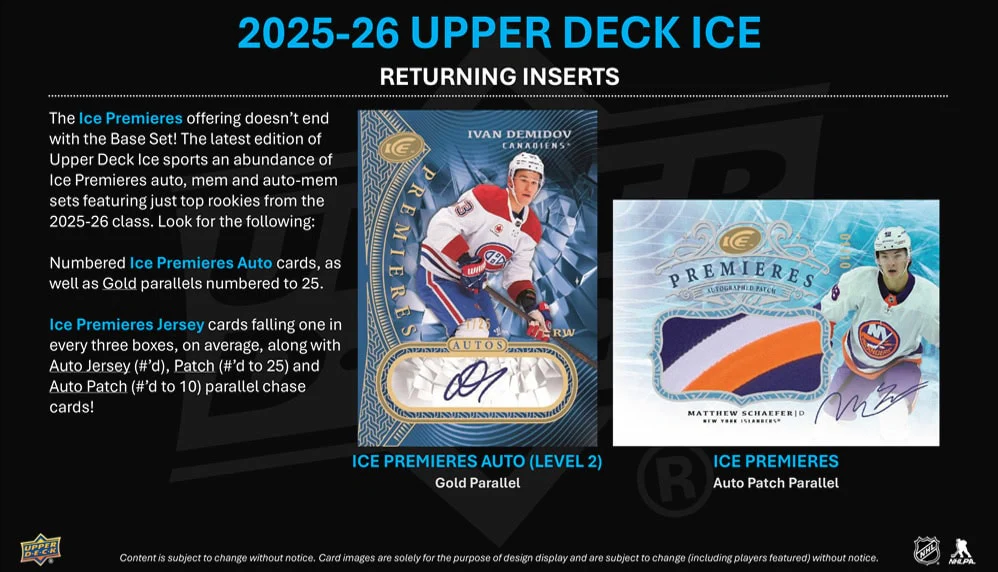2025-26 Upper Deck Ice Hockey Hobby Box (Pre-Order) - Image 4