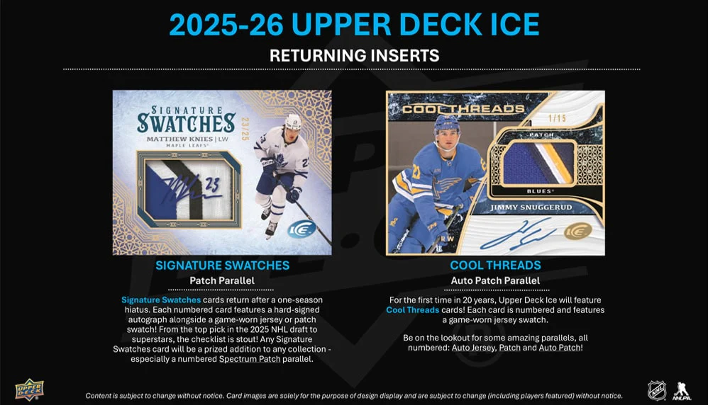 2025-26 Upper Deck Ice Hockey Hobby Box (Pre-Order) - Image 7