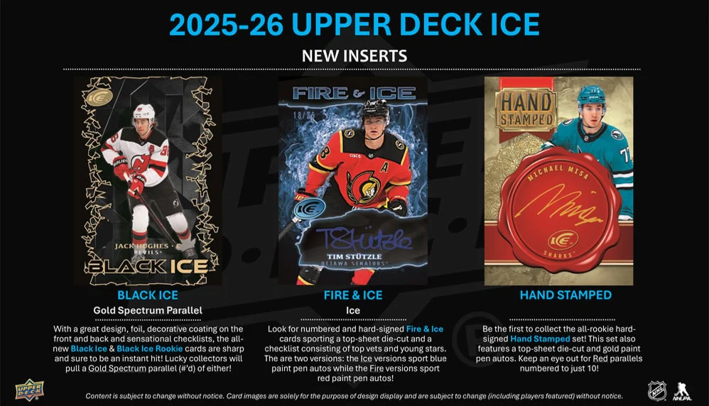 2025-26 Upper Deck Ice Hockey Hobby Box (Pre-Order) - Image 9