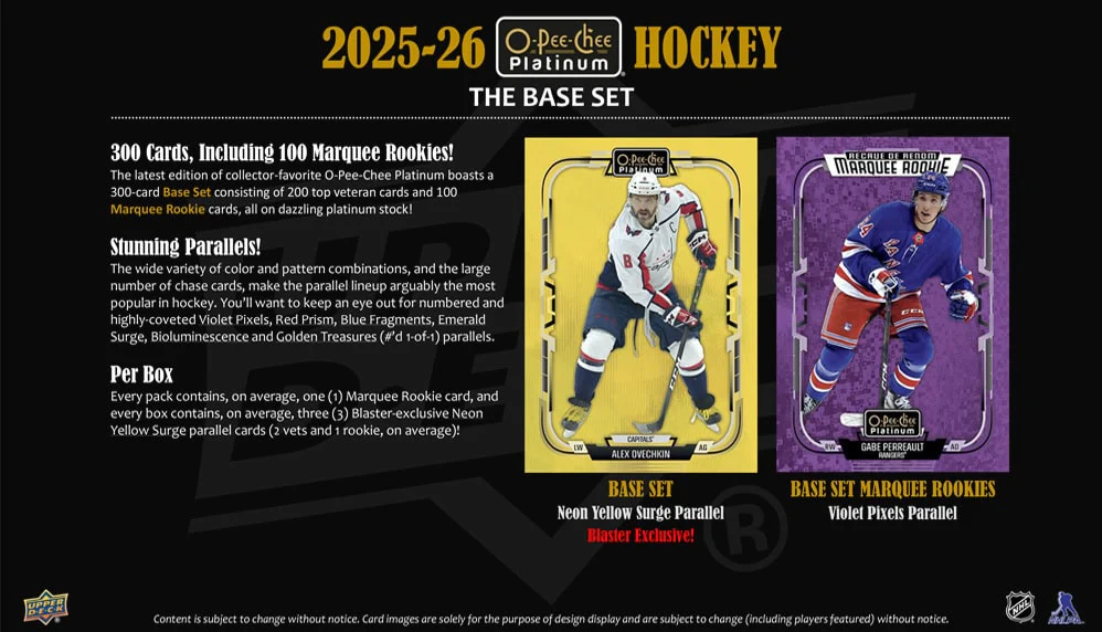 2025-26 Upper Deck O-Pee-Chee Platinum Hockey Blaster Box - Image 4