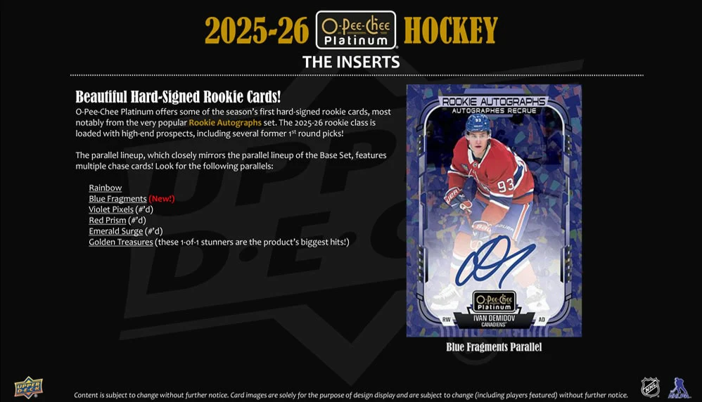 2025-26 Upper Deck O-Pee-Chee Platinum Hockey Blaster Box - Image 5