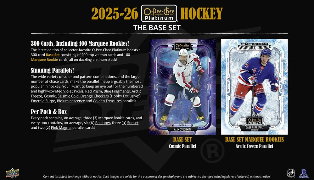 2025-26 Upper Deck O-Pee-Chee Platinum Hockey Hobby Box - Image 4