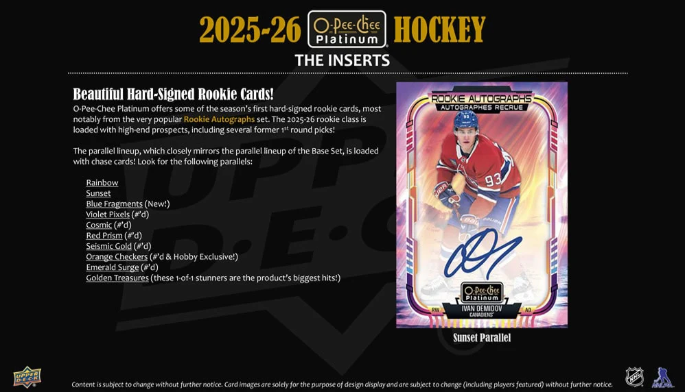 2025-26 Upper Deck O-Pee-Chee Platinum Hockey Hobby Box - Image 5