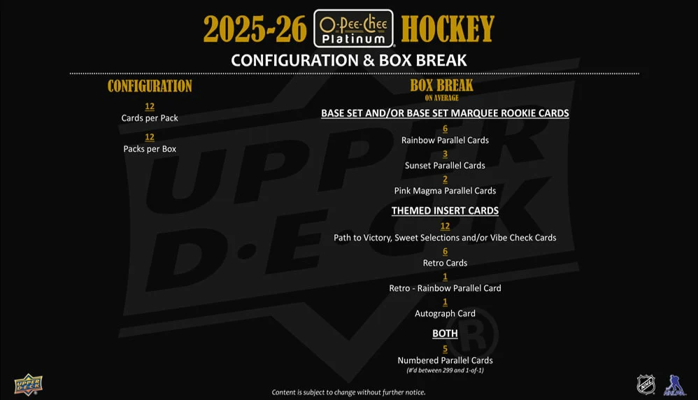 2025-26 Upper Deck O-Pee-Chee Platinum Hockey Hobby Box - Image 8
