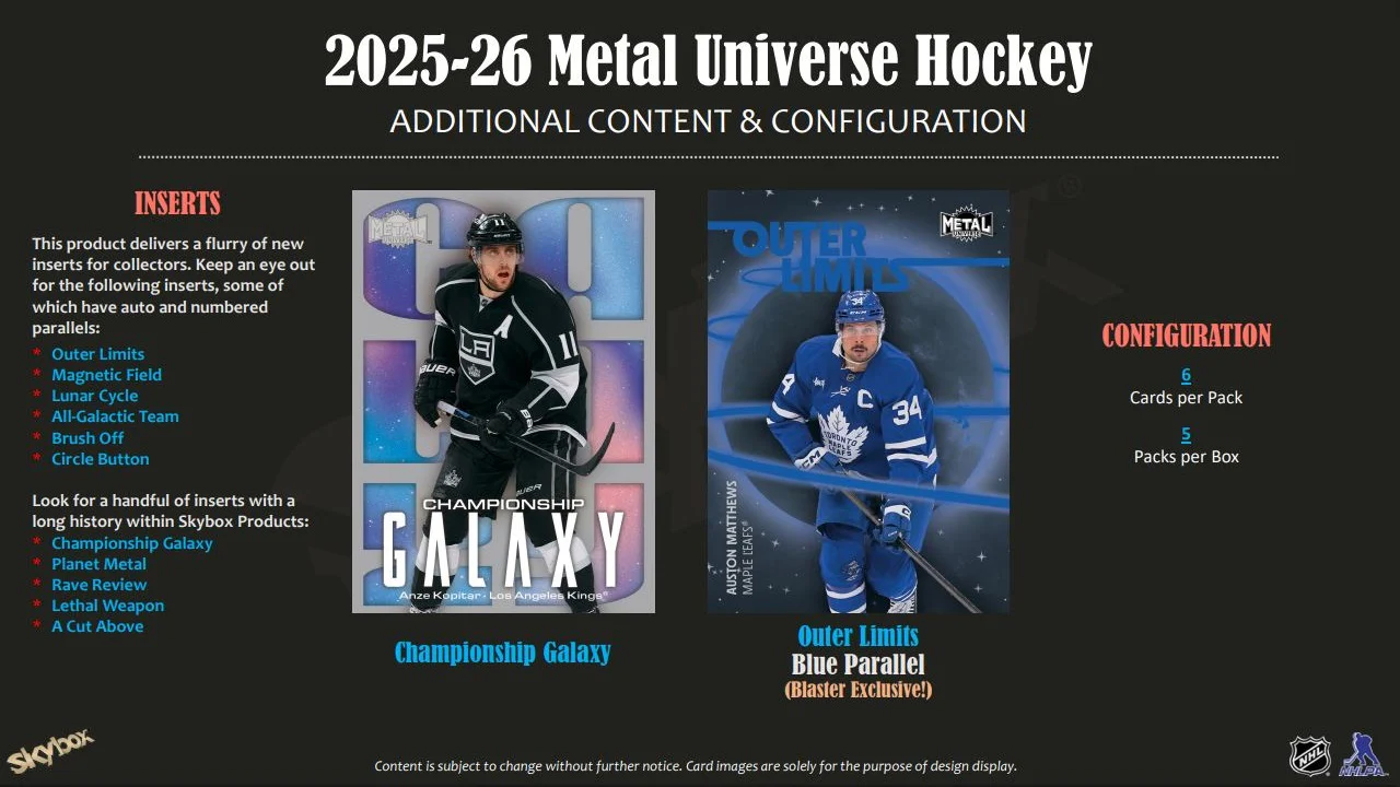 2025-26 Upper Deck Skybox Metal Universe Hockey Blaster Box - Image 5
