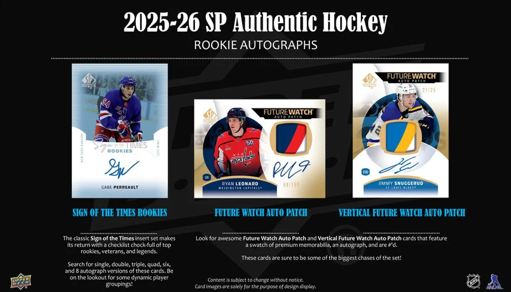 2025-26 Upper Deck SP Authentic Hockey Hobby 8 Box Case - Image 4