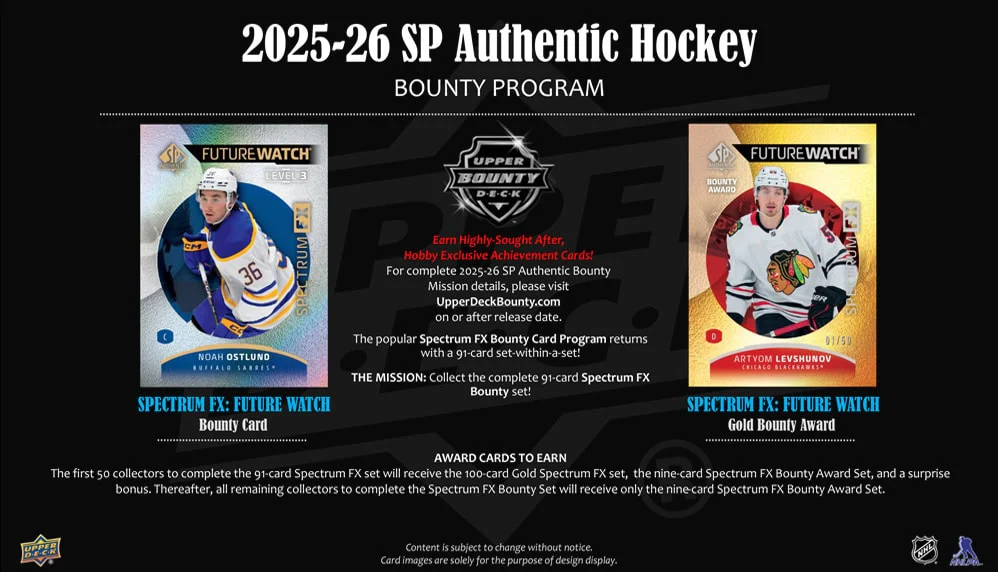 2025-26 Upper Deck SP Authentic Hockey Hobby 8 Box Case - Image 5