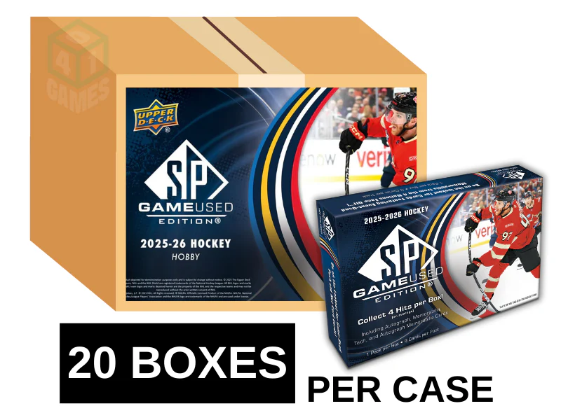 2025-26 Upper Deck SP Game Used Hockey Hobby 20 Box Case