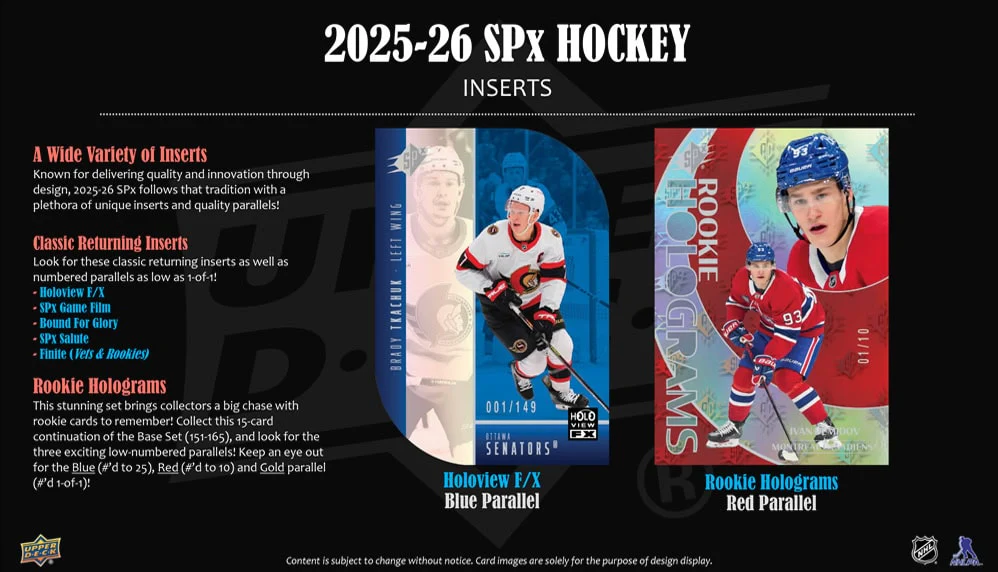 2025-26 Upper Deck SPx Hockey Hobby 10 Box Case - Image 4
