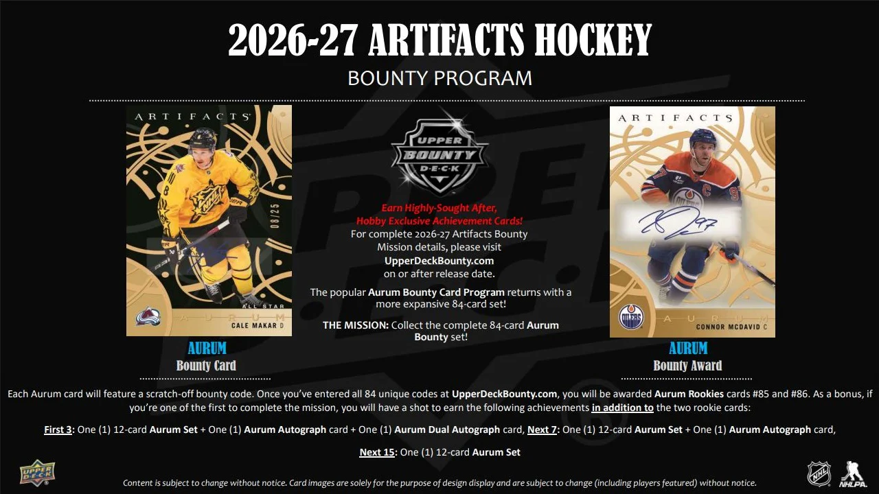 2026-27 Upper Deck Artifacts Hockey Hobby Box (Pre-Order) - Image 5