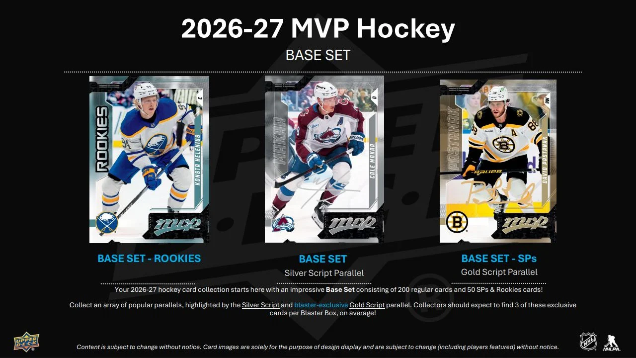 2026-27 Upper Deck MVP Hockey Blaster Box (Pre-Order) - Image 2