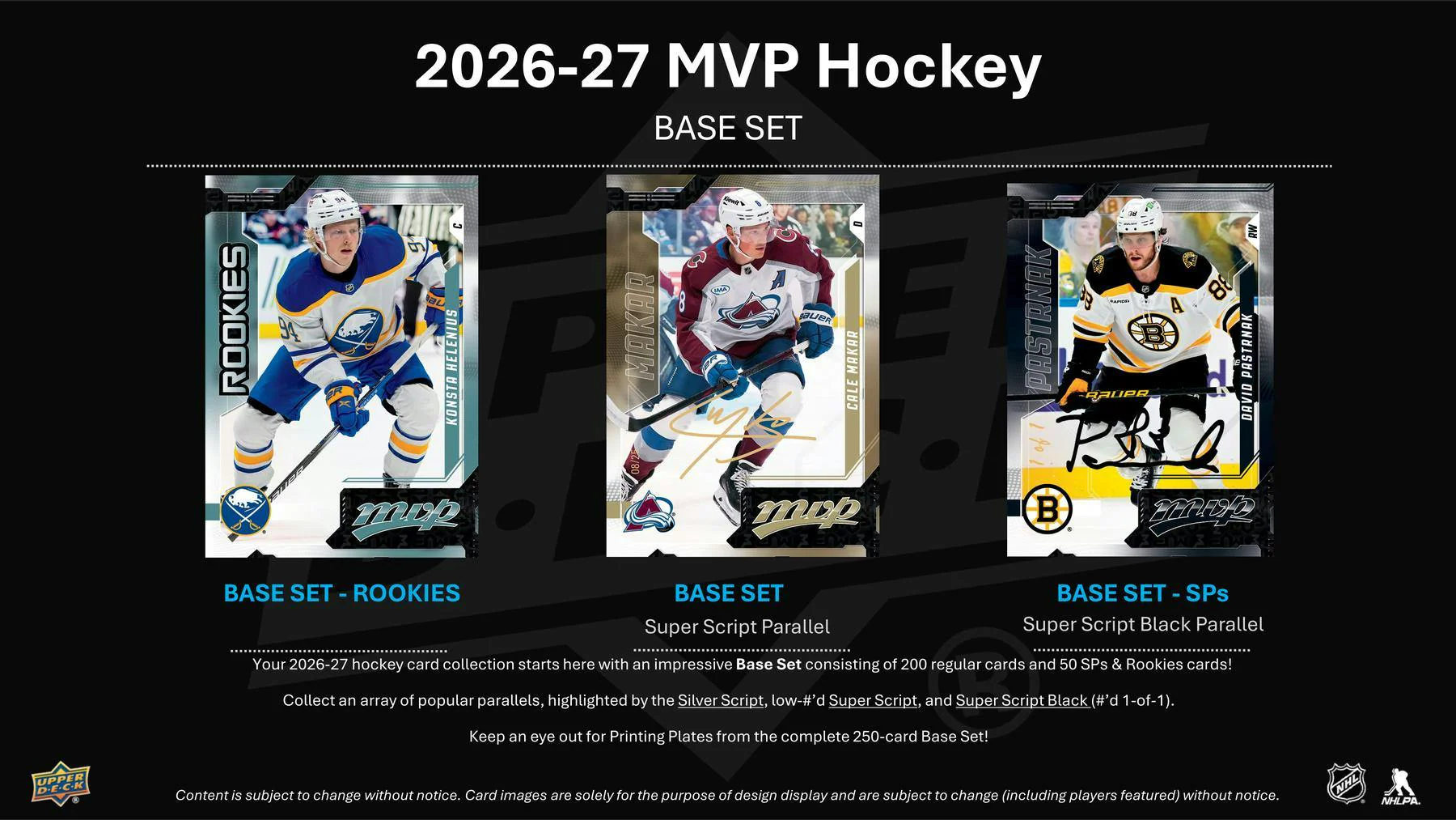 2026-27 Upper Deck MVP Hockey Hobby 20 Box Case (Pre-Order) - Image 3