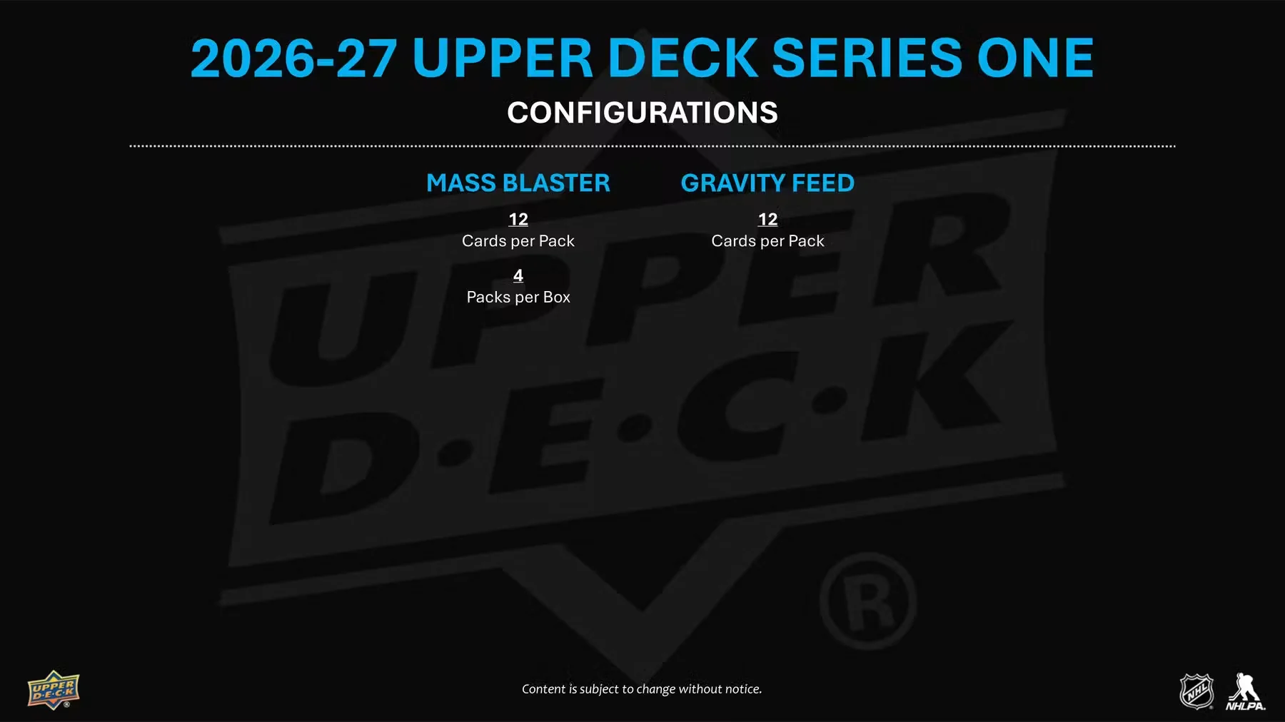 2026-27 Upper Deck Series 1 Hockey Tin (Pre-Order) - Image 10