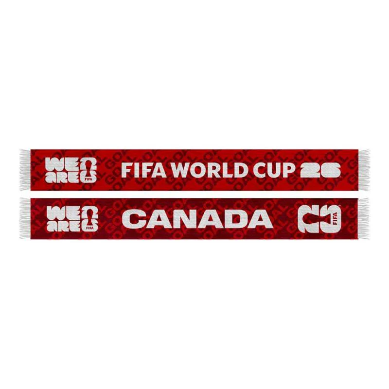 2026 FIFA World Cup Red Acrylic Scarf: Canada