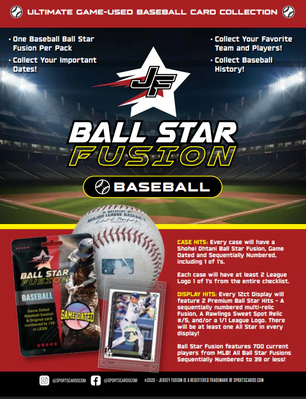 2026 Jersey Fusion Ball Star Baseball Hobby Box - Image 2