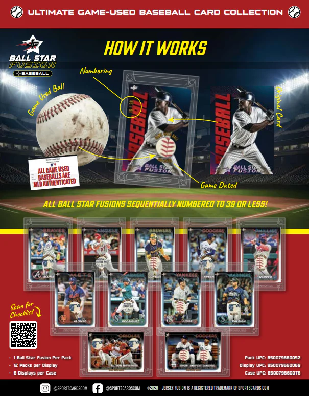 2026 Jersey Fusion Ball Star Baseball Hobby Box - Image 3