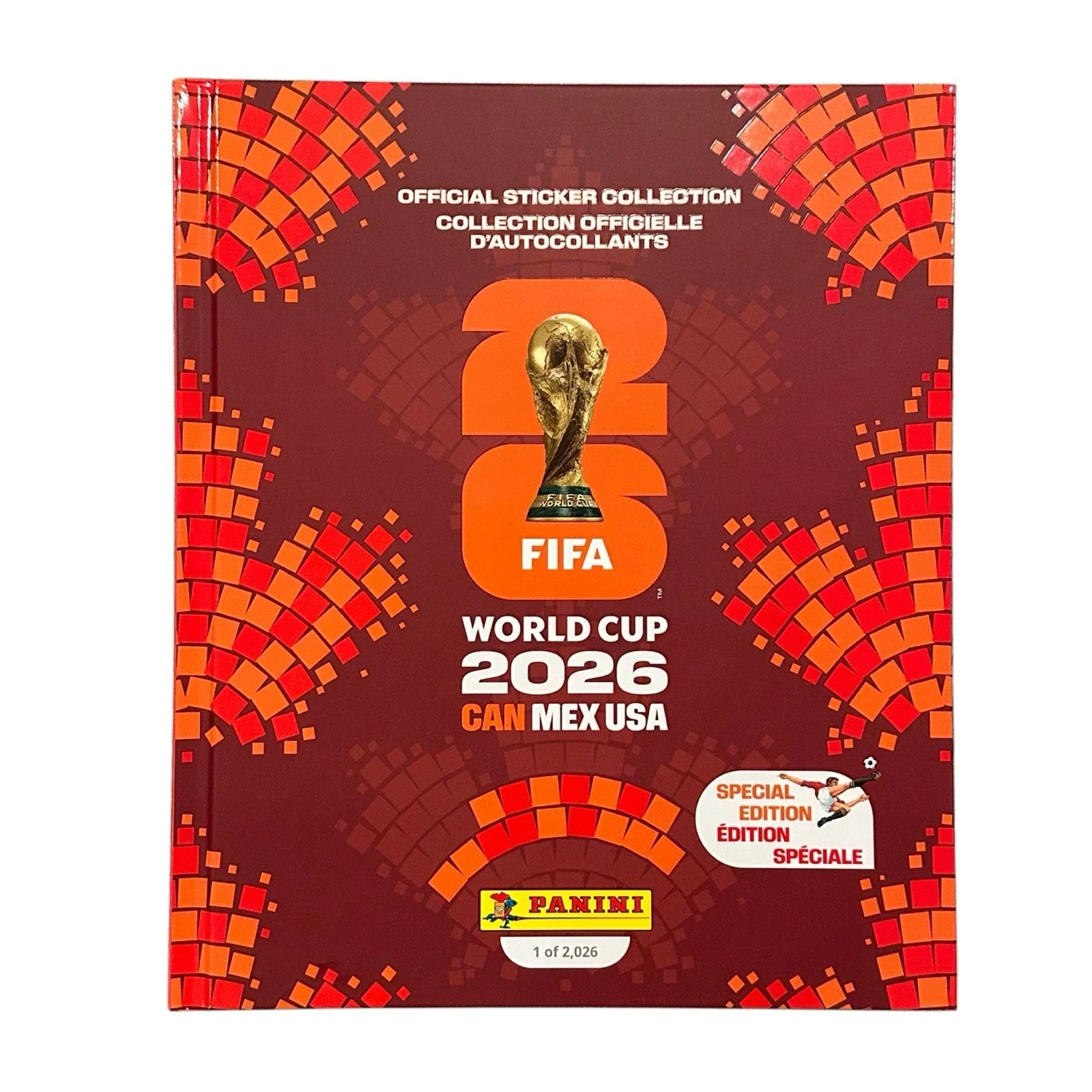 2026 Panini FIFA World Cup Soccer Hard Cover Sticker Album Red Canada Edition (1 of 2026)
