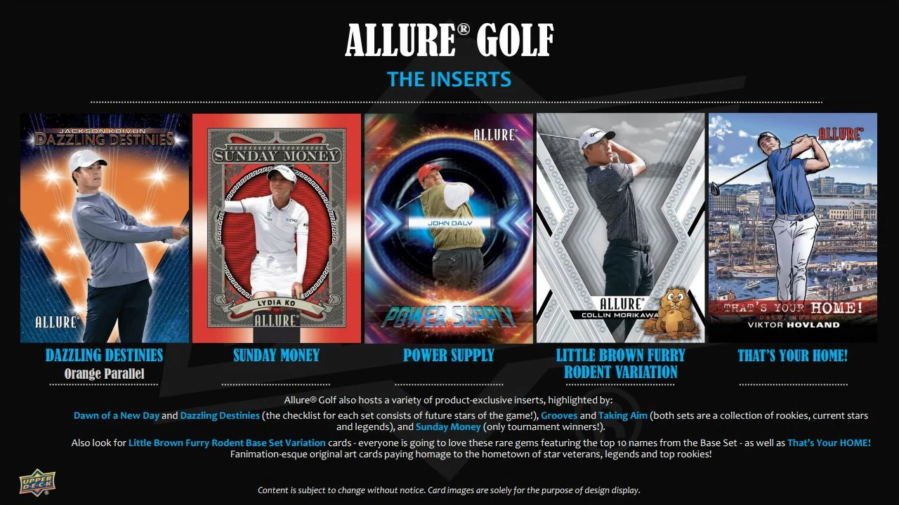 2026 Upper Deck Allure Golf Blaster Box - Image 7