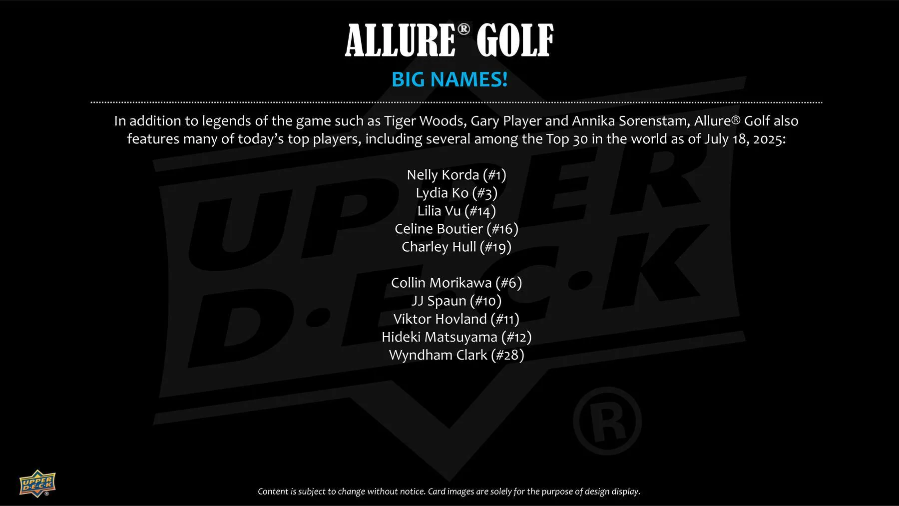 2026 Upper Deck Allure Golf Hobby Box - Image 3