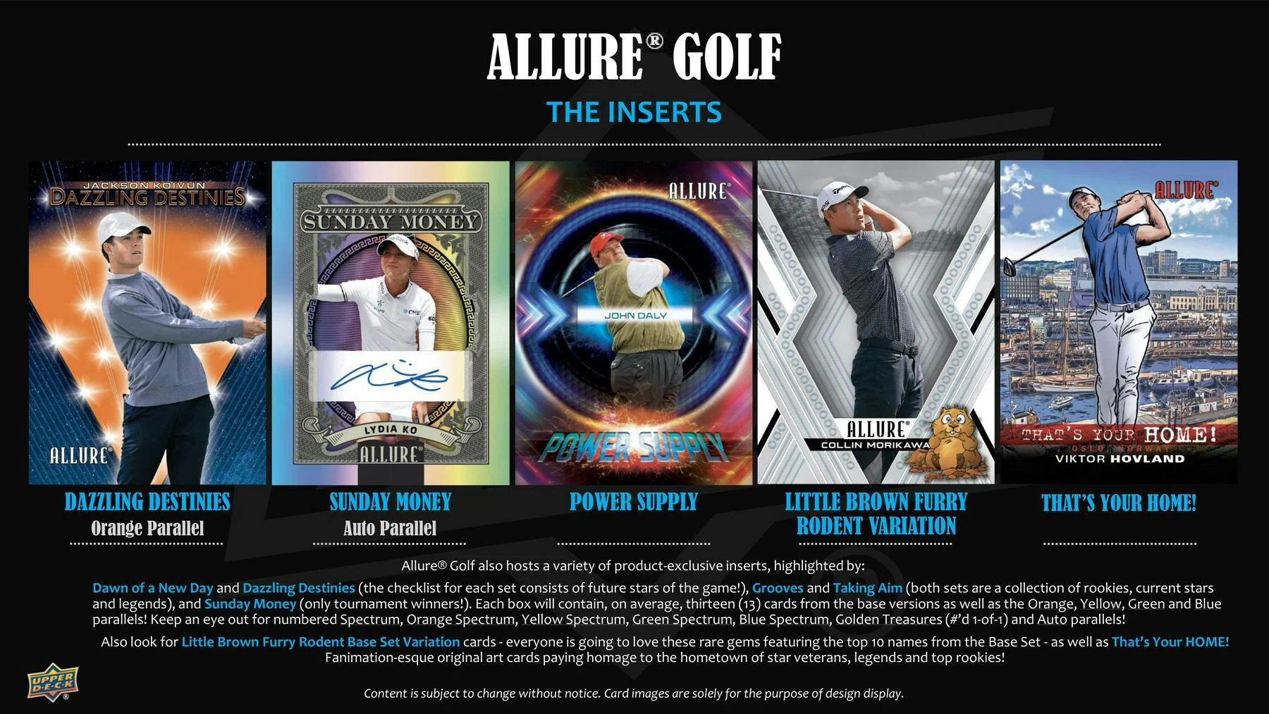 2026 Upper Deck Allure Golf Hobby Box - Image 7