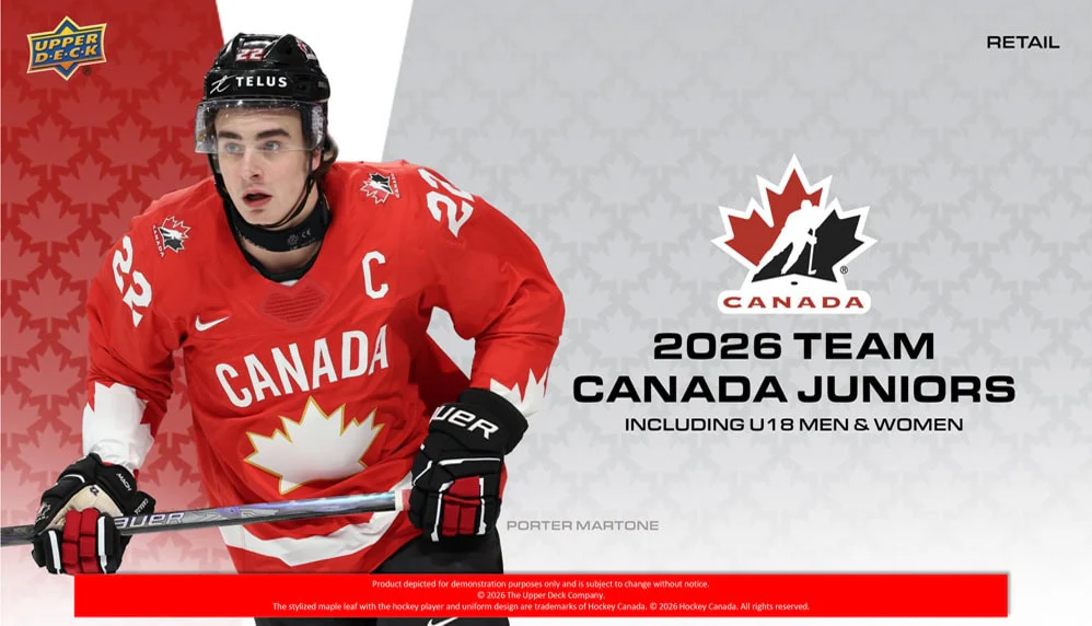 2026 Upper Deck Team Canada Juniors Hockey Blaster Box (Pre-Order)