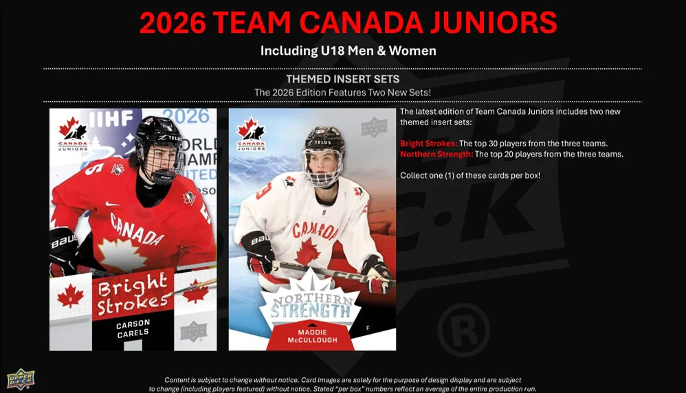 2026 Upper Deck Team Canada Juniors Hockey Blaster Box (Pre-Order) - Image 4