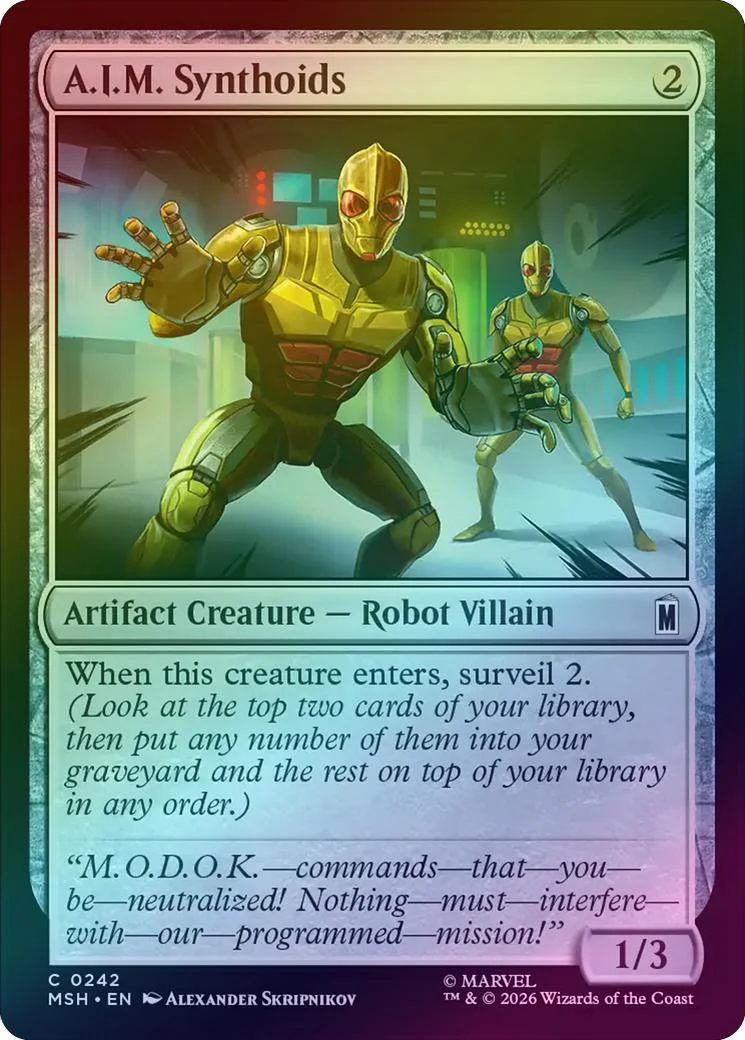 A.I.M. Synthoids (Foil) (MSH)