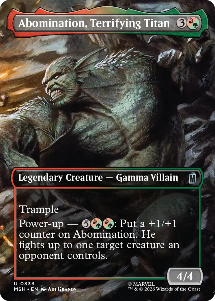 Abomination, Terrifying Titan - Borderless Scene (MSH)