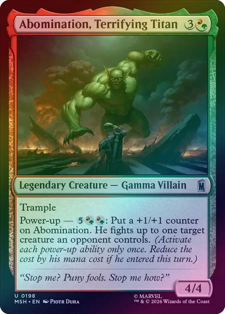 Abomination, Terrifying Titan (Foil) (MSH)