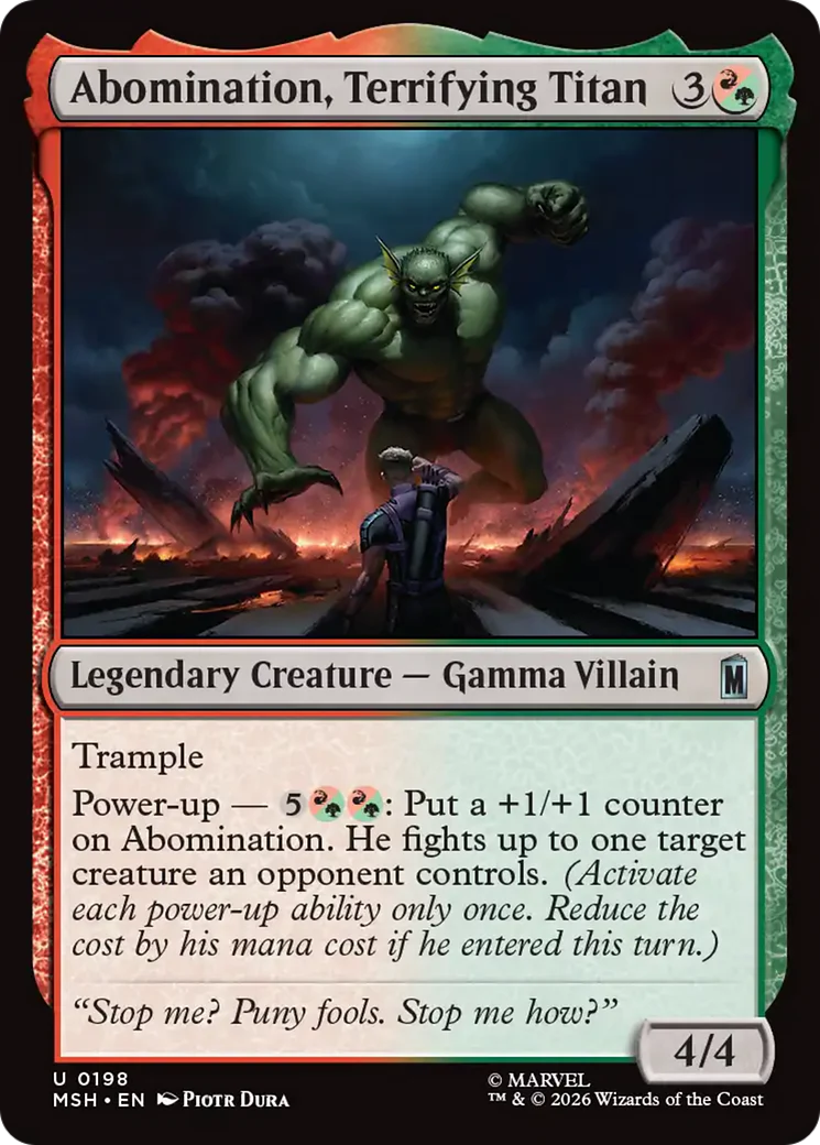 Abomination, Terrifying Titan (MSH)