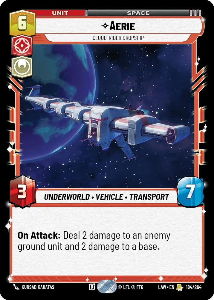 Aerie - Cloud-Rider Dropship - 184/264 - Rare