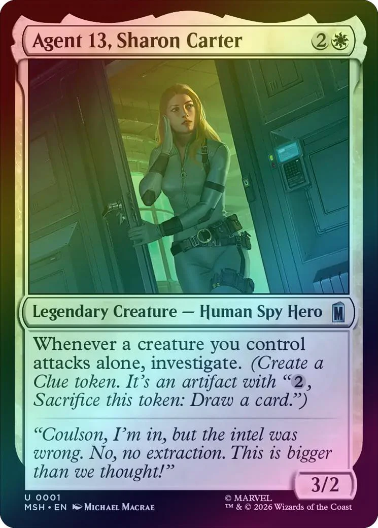 Agent 13, Sharon Carter (Foil) (MSH)