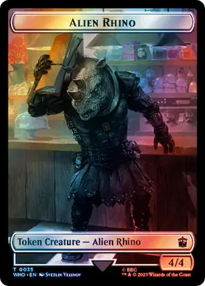 Alien Rhino // Beast Token (Surge Foil) (TWHO)