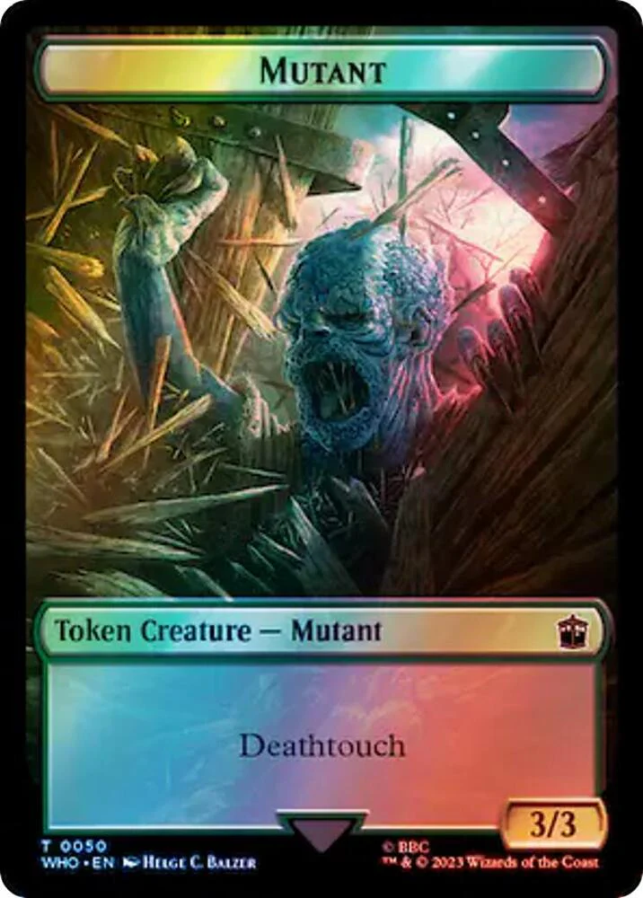 Alien Rhino // Mutant Token (Surge Foil) (TWHO) - Image 2