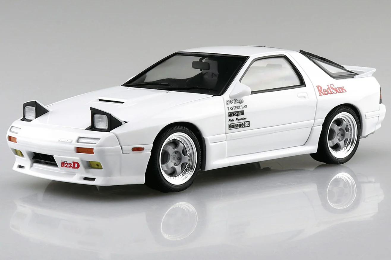 Aoshima - Initial D #02: Ryosuke Takahashi FC3S RX-7 (Comics Vol.5 Akina Battle Ver.) 1/24 [ID02] - Image 2