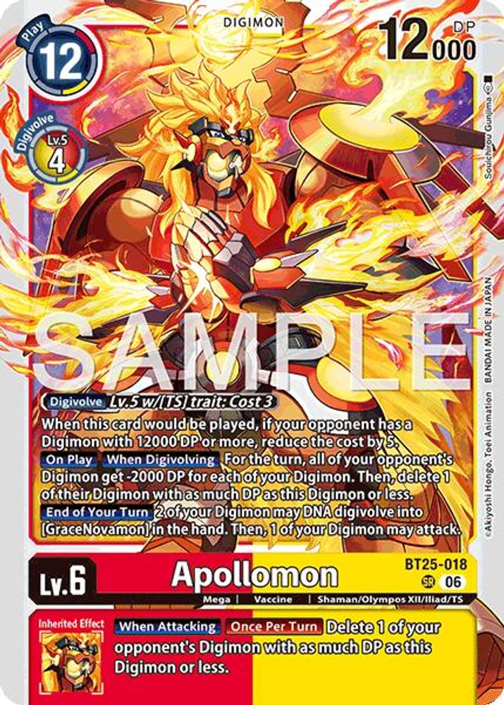 Apollomon - BT25-018 - Super Rare