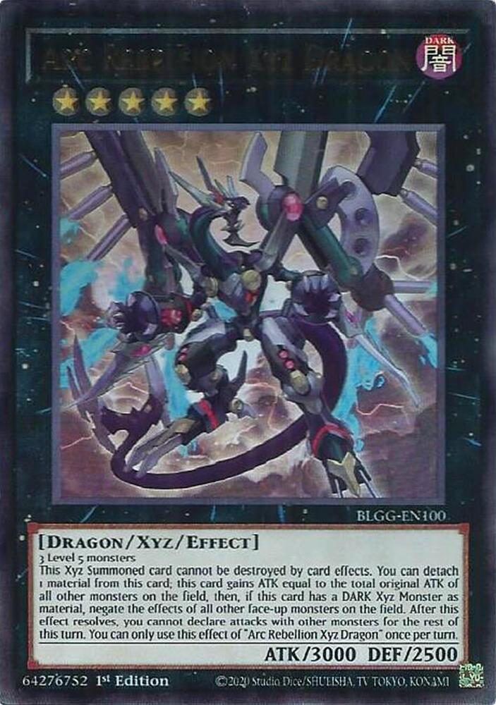 Arc Rebellion Xyz Dragon - BLGG-EN100 - Ultra Rare - 1st Edition
