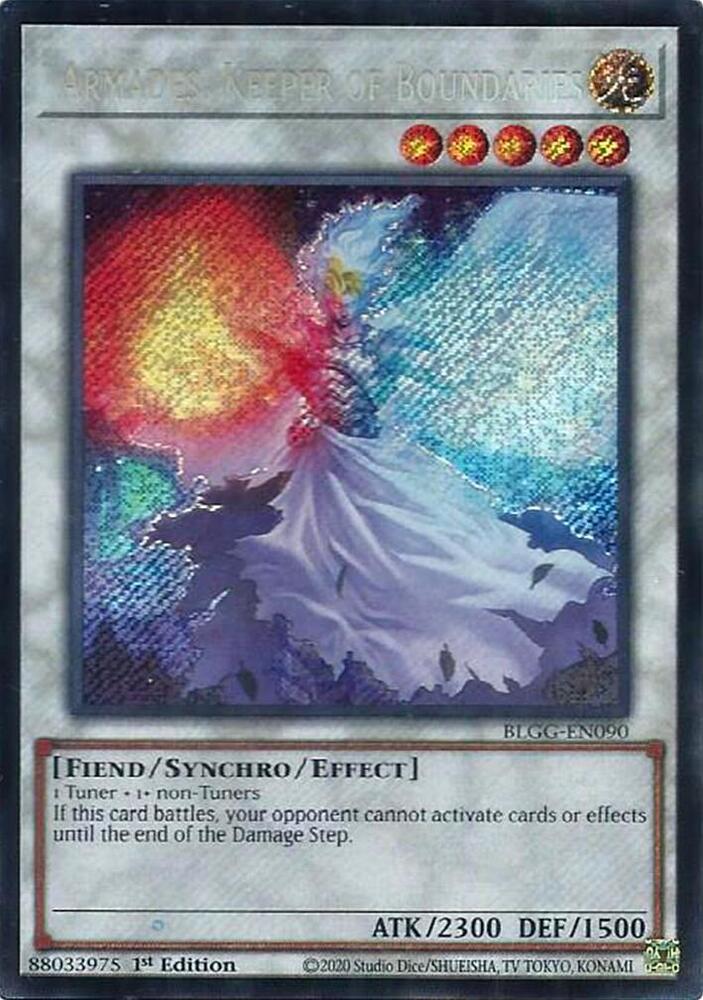 Armades, Keeper of Boundaries - BLGG-EN090 - Secret Rare - 1st Edition